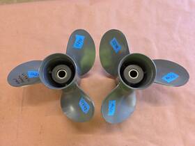 3x14.8x19l Honda 3x14.8x19r Pair Of Aluminum 14.8 Inch X 19p Propellers 4.75 Gearcase P11247 P11248