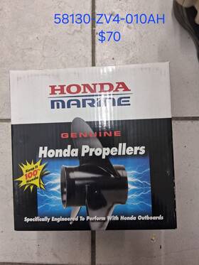 58130-zv Honda -010ah Like New Marine Aluminum Prop