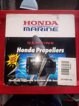58134-zv4-007ah Honda Marine Solas 4 Aluminum Propeller X 9 1/4 7 Nos