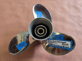 59133-zv5-013ah Honda 11 1/8 Inch X 13p Ss Propeller 13 Spline 3 3/8 P11131