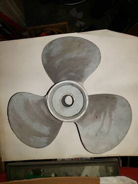 Johnson 14 17l Aluminum X 17 Propeller