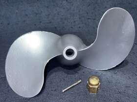 41c279 Johnson At10 Lt10 Seahorse 5hp Propeller Assembly 8 X 7 With Prop Nut