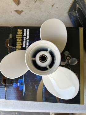 63v-45952-10-00 Jsprop Aluminum Boat Propeller 9 1/4 X 10 For Yamaha Outboard Engines 9.9-20hp 8 Tooth