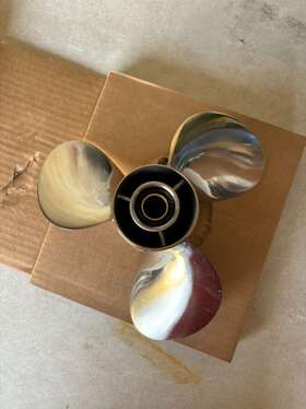 664-45954-00-el Jsprop Oem 9 7/8x12 Stainless Boat Propeller Fit Yamaha Engines 25-30hp 10 Tooth Rh