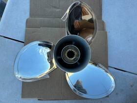 Js-0313a01 Jsprop 11 1/8 X 13 Stainless Steel Outboard Propeller For Mercury 25-70hp 13tooth Rh