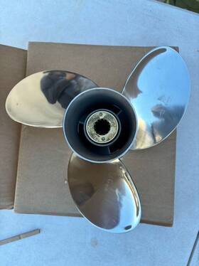 Js-0318a01 Jsprop 10 3/8 X 14 Stainless Steel Outboard Propeller For Mercury 25-70hp 13tooth Rh