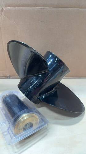 Js-25080705a Jsprop 13 1/2 X 15p Aluminum Boat Propeller For Mercury Engines 40-150hp 15 Spline Rh