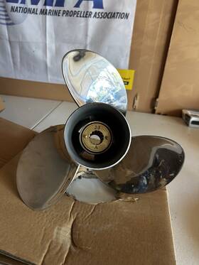 Js-25081405a Jsprop 10 3/8 X 14 Stainless Outboard Propeller For Mercury Engine 25-70hp 13tooth Rh