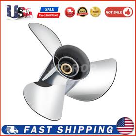 Js-25111207a Jsprop Used Stainless Steel Propeller Ybs 13x17 For Yamaha Outboard Boat F70-115hp. Rh
