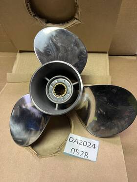 U-091101a Jsprop Uesd 11 1/8 13 Stainless Steel Boat Propeller For Yamaha Outboard Motor 40-60hp