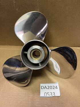 U-091102a Jsprop 11 1/8 X 13 Stainless Steel Outboard Boat Propeller Fit Mercury 40-60hp Tooth