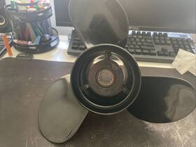 48-77346a4501 Max Motosports 13x19 Aluminum Boat Propeller 48-77346a45 For Mercury Outboard Engine 40-140hp
