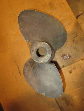 1269-015 Mercury Mark 58 Aluminum 2 Blade Prop Propeller Shell
