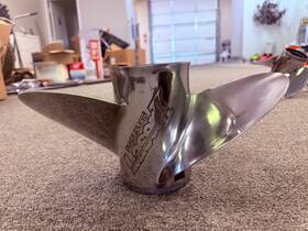 15546 Mercury Laser 2 Propeller 21 Inch Pitch Excellent Condition Never Damaged Or Repair