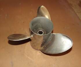 48-16550a41 Mercury 16992h40 V6 Prop Propeller Ss Stainless Steel Lazer Ii 25p