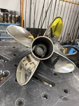 23333333 Mercury Promax 14 1/2 X 28 Propeller Pitched To 27 By Like New Free Ship