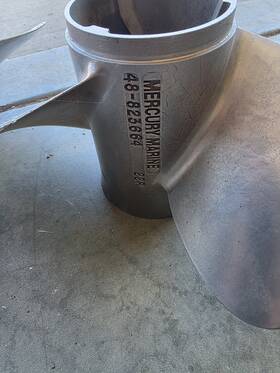42-823664 Mercury Used Stainless Steel Propellers