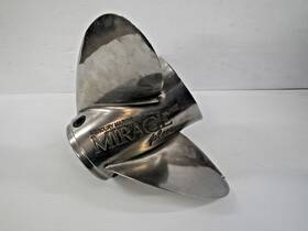 Mercury 48 13702a46 Used Mirage Plus Propeller 3 Blade 14.75 Inch X 21 Pitch Hand 48-13702a46