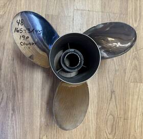 48-16543a45 Mercury 135 -300hp V6 Propeller Stainless Counter Rotation Laser Ii 19 Pitch