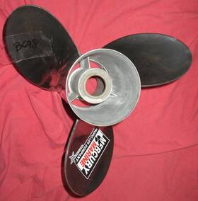 48-16545a45-21 Mercury Laser 2 13 7/8 X 21 Stainless Steel Propeller B698