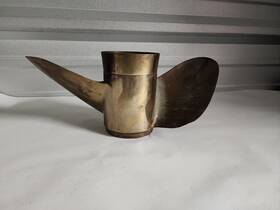 48-59136 Mercury 48-2198 Vintage Brass Propeller Prop A4 / 20p See Pics For Condition