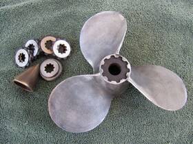48-24498 Mercury Antique Outboard Motor Propeller Kg7 Kf7 10hp 1949-51 Hardware