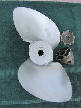 48-24611a1 Mercury Antique Outboard Motor Propeller 10hp-16hp Kh7 Mk15 Mk20 1952-55 Md6214