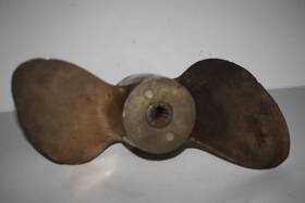 48-28268-a1 Mercury Vintage Quick Silver 12 Spline Brass Boat Propeller 48-28268 - A1 15