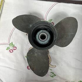 48-31458-17 Mercury Vintage 3 Blade Brass Propeller