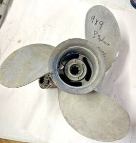 48-42522-90 Mercury 9p X 9d 9x9 Propeller 3 Blade Aluminum 9 Inch Pitch Diameter A1l