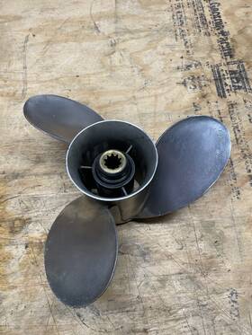 48-43588a5 Mercury Quicksilver Stainless Boat Motor Propeller 10.38x13p Rh 25hp