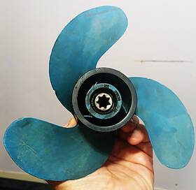 48-70453a1 Mercury 70453 3.6-4.0 Gnat 4hp Plastic Prop Propeller 1978 Outboard