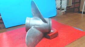 48-73136-a40-13p Mercury Vintage Used-aluminum Boat Propeller- 3 Blade No