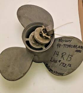 48-77340a4 Mercury Propeller 14 R 13 Used