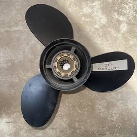 48-77348-a402 Mercury Blackmax 12.75 X 21p Right Hand 3 Blade Aluminum Propeller