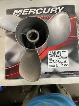 48-823668-a60 Mercury Stainless Counter Rotating 14x26 Pitch Mercruiser Bravo 3 Propellor