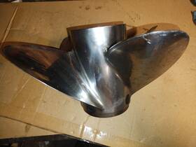48-825907-23 Mercury Offshore 4 Blade Stainless Steel Prop 14 Inch X 23p Left Hand 48-825901-