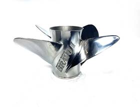 48-831912l65 Mercury 4 X 15.25 25p Rh Bravo 1 Lab Finish Ss Propeller