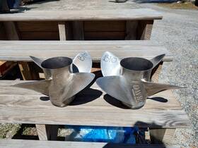 48-831916l65 Mercury 48-831915l65 Used Pair Bravo I Lab Finished Propellers 28 P B10 B11