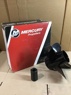 48-834853a45 Mercury Alpha 4 Propeller 14.5x 18p Used/open Box/hub Kit Missing