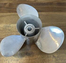 48-88438-17p Mercury 3 Blade Stainless Steel Propeller 14 1/2 Inch