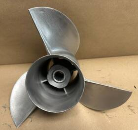 48-89502-21 Mercury Used Oem Cleaver 14 1/2 X 21 Stainless Outboard Propeller #