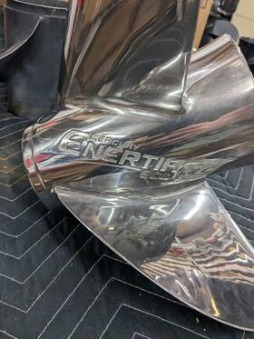 48-8m0151259 Mercury Enertia Eco Propeller 3 Blade Ss 16 Dia 21p Rh Comp No Hub