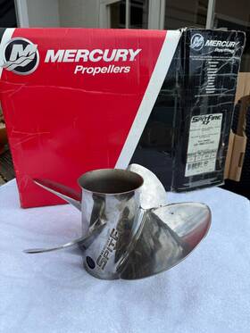 48-8m0151363 Mercury Spitfire X7 4-blade 12.7 X 19 Inch Rh Propeller With Hub