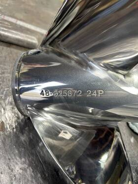 48-8m0151385 Mercury Polished 24 Pitch Tempest Prop With Torque Master Hub