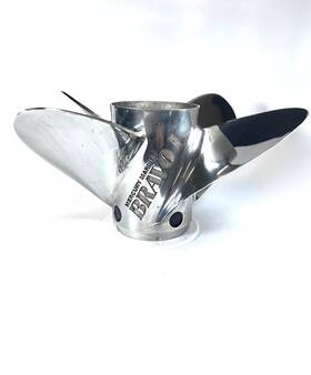 8m0064472 Mercury Marine 4 X 15.25 27p Bravo 1 Fs Stainless Steel Propeller - Rh