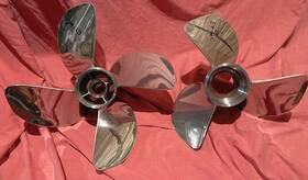 8m0167007 Mercury Bravo 4s 24 Pitch Stainless Propeller Set For 4 S Drive 79-23ab