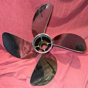8m0167009 Mercury Bravo 4s 25.5 Pitch Forward Stainless Propeller For 4 Drive 82-23