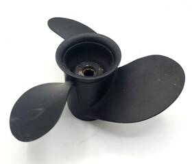 A12-9p Mercury Vintage Aluminum Boat Propeller- 3 Blade No. B9x9p On End Side