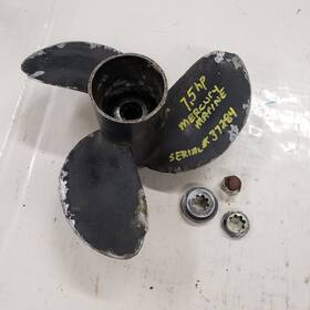 48-47922a1 Mercury Marine Prop 7.5hp Spline Shaft 7.25 7p With Collar And Spacer